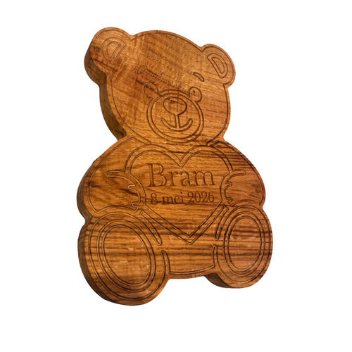 Gepersonaliseerde Eikenhouten beer