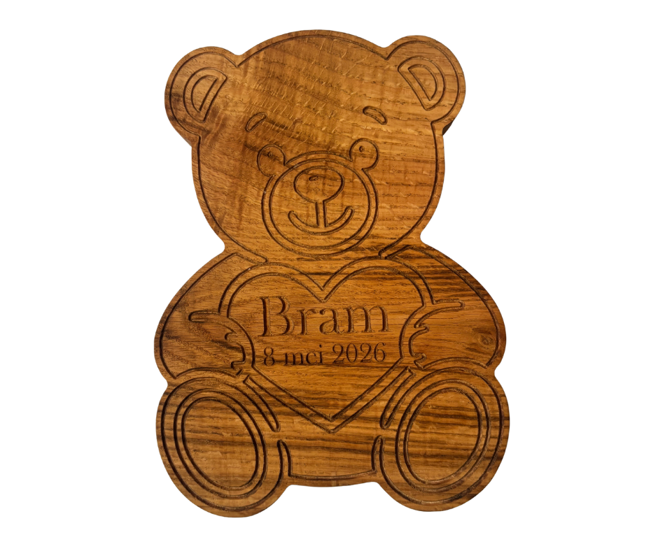 Gepersonaliseerde Eikenhouten beer