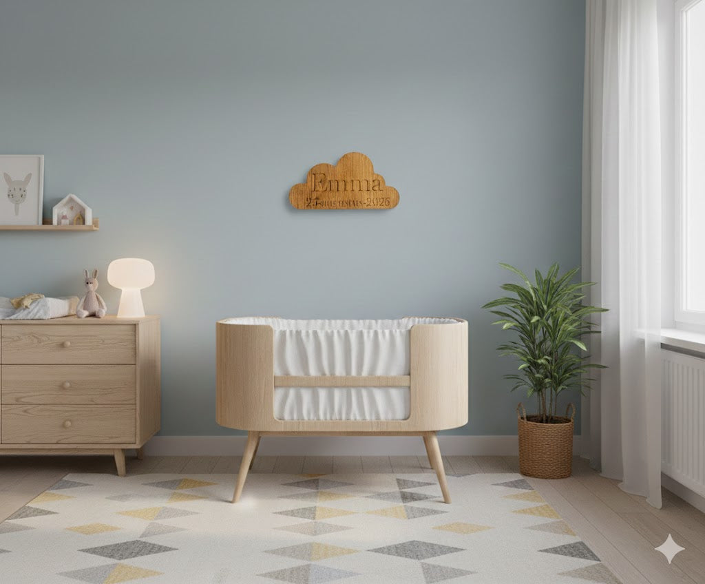 Gepersonaliseerde eikenhouten wolk