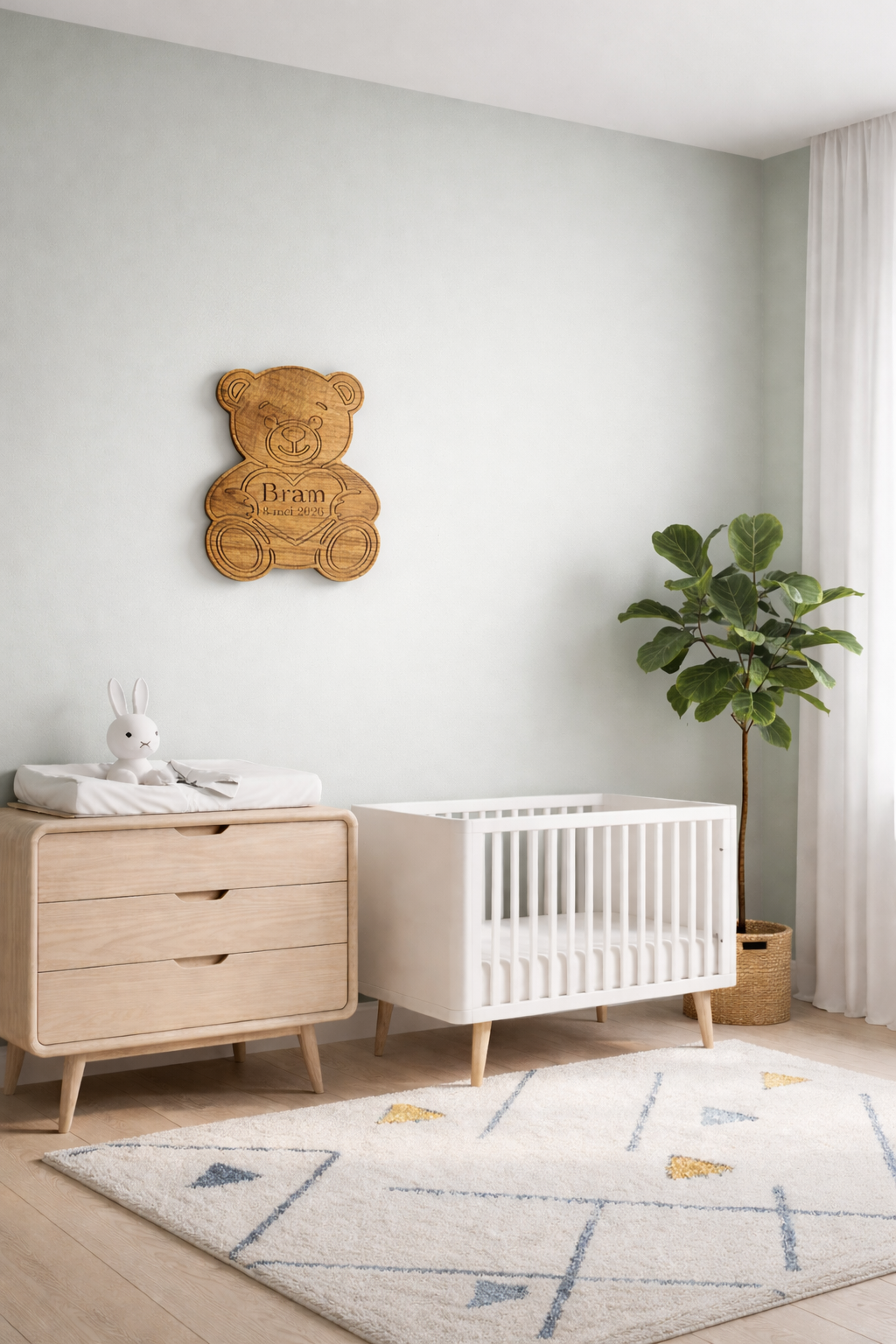 Gepersonaliseerde Eikenhouten beer